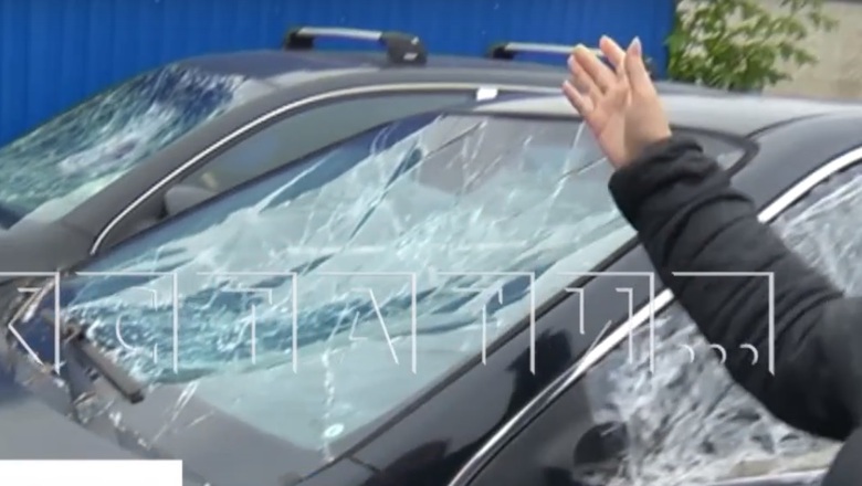 Дети разгромили Porsche камнями и палками в Нижнем Новгороде